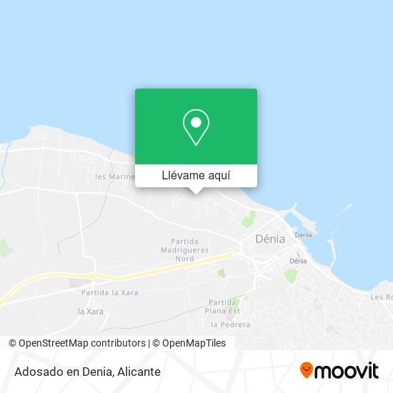Mapa Adosado en Denia