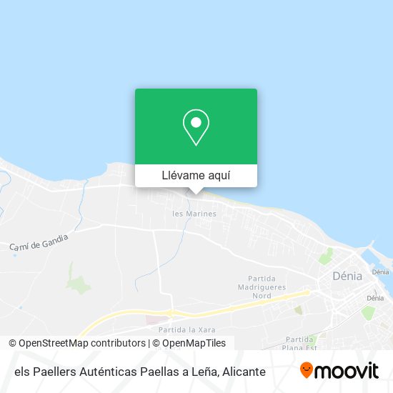 Mapa els Paellers Auténticas Paellas a Leña