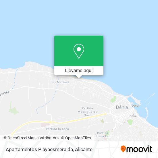 Mapa Apartamentos Playaesmeralda