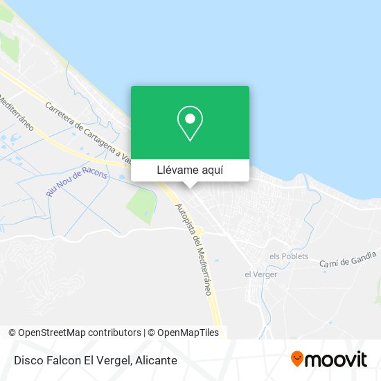Mapa Disco Falcon El Vergel
