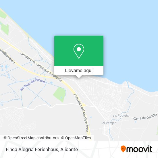 Mapa Finca Alegría Ferienhaus