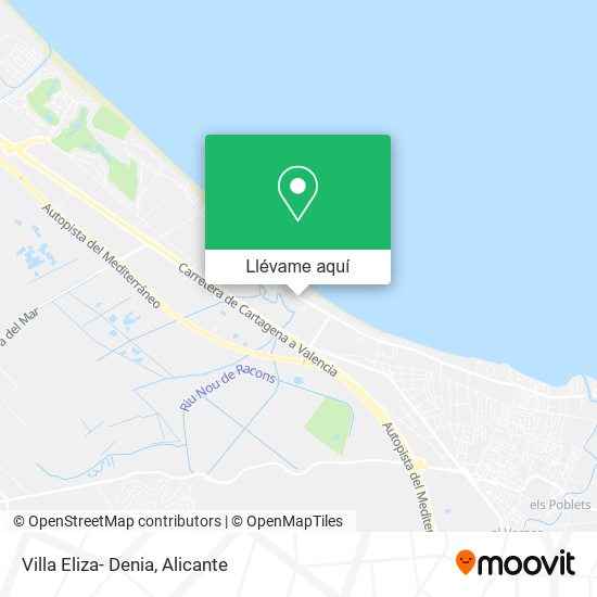 Mapa Villa Eliza- Denia
