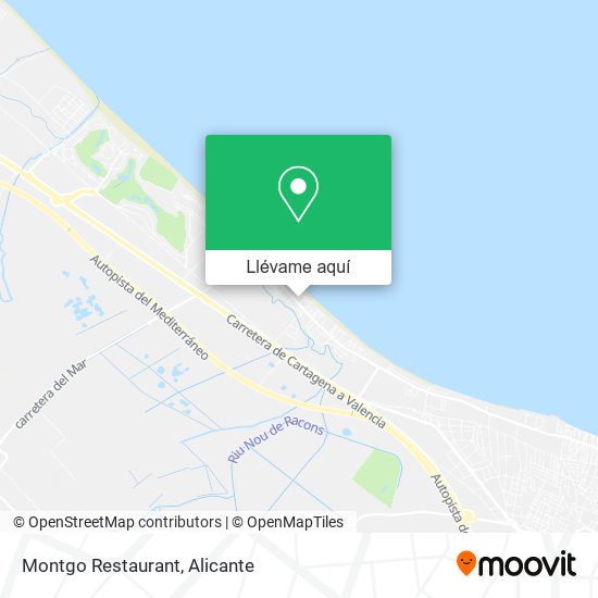 Mapa Montgo Restaurant