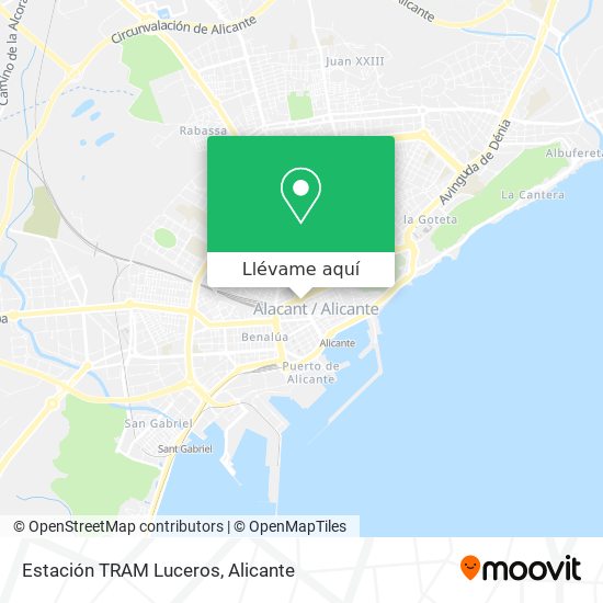 Mapa Estación TRAM Luceros