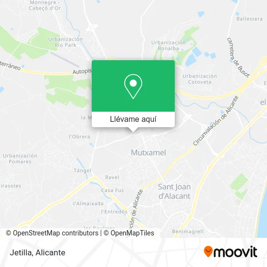 Mapa Jetilla