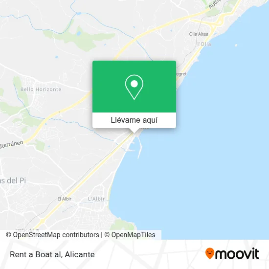 Mapa Rent a Boat al