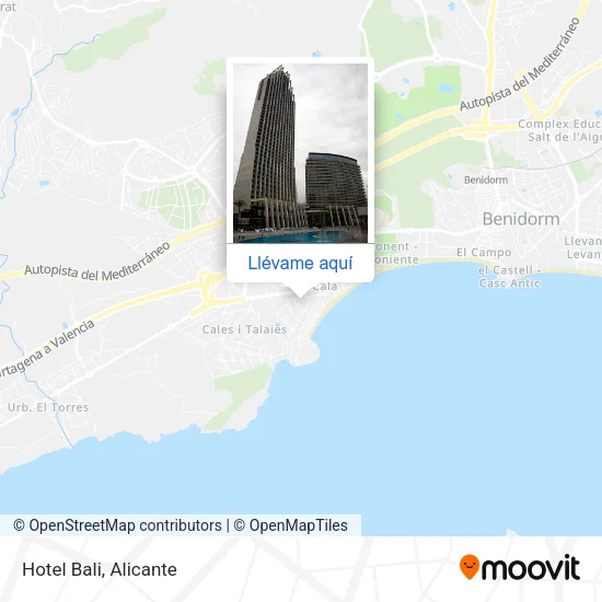 Mapa Hotel Bali