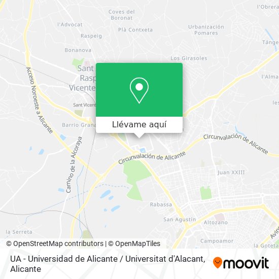 Mapa UA - Universidad de Alicante / Universitat d'Alacant
