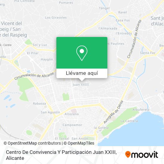 Mapa Centro De Convivencia Y Participación Juan XXIII