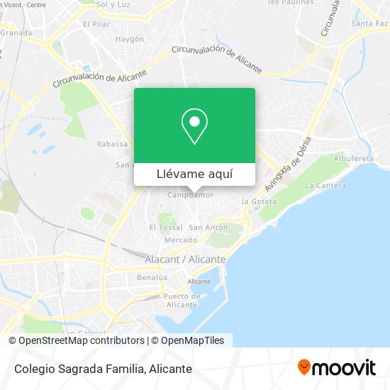 Mapa Colegio Sagrada Familia