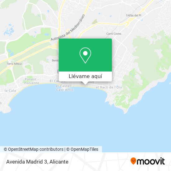 Mapa Avenida Madrid 3