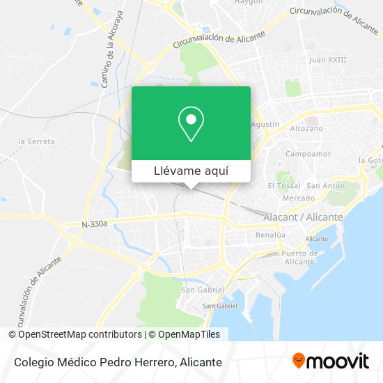 Mapa Colegio Médico Pedro Herrero