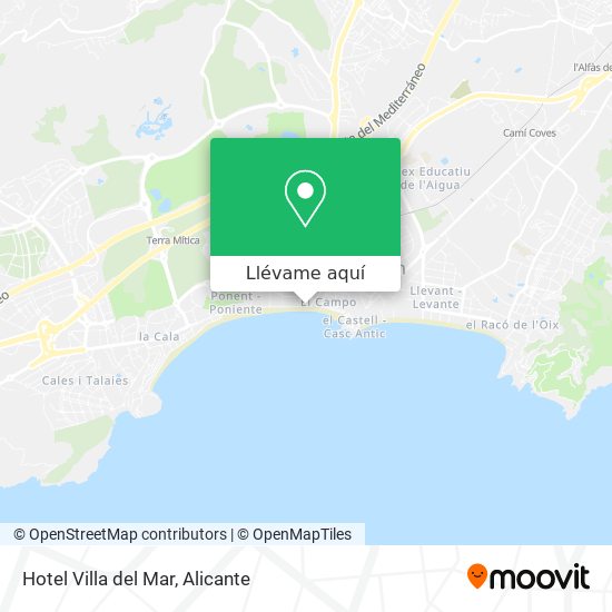 Mapa Hotel Villa del Mar