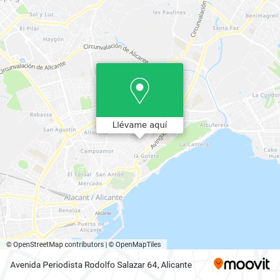 Mapa Avenida Periodista Rodolfo Salazar 64