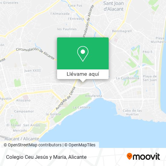 Mapa Colegio Ceu Jesús y María