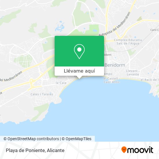 Mapa Playa de Poniente