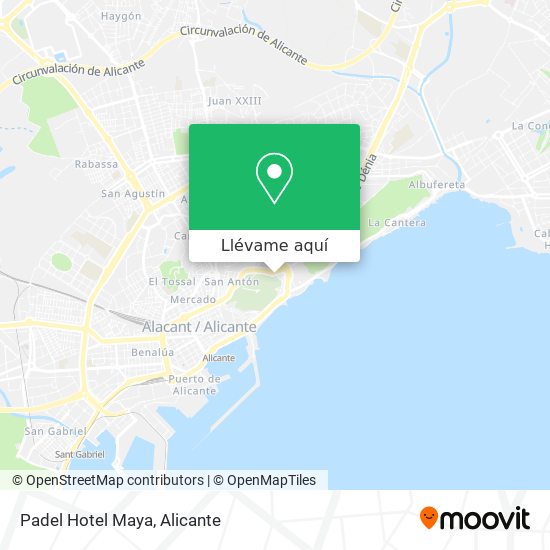 Mapa Padel Hotel Maya