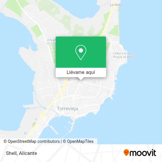 Mapa Shell