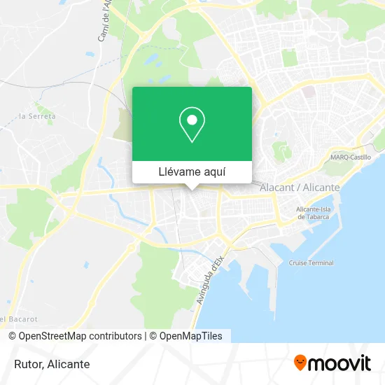 Mapa Rutor