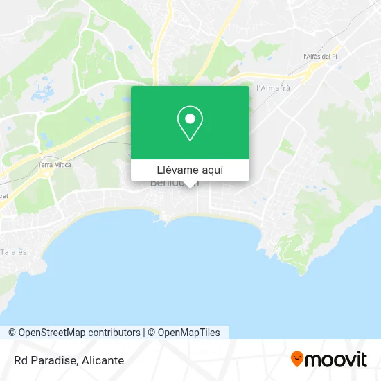 Mapa Rd Paradise