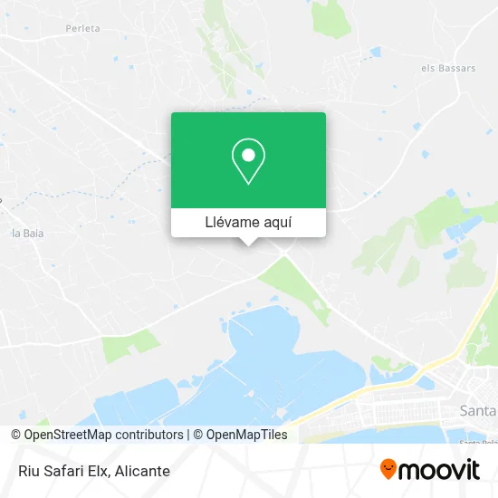 Mapa Riu Safari Elx