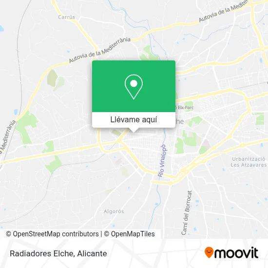 Mapa Radiadores Elche