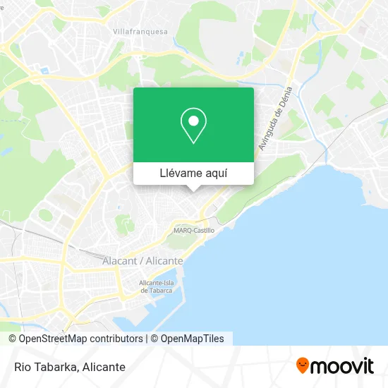 Mapa Rio Tabarka