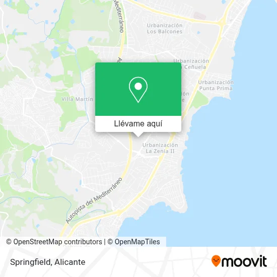 Mapa Springfield