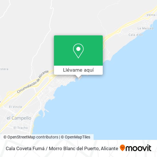 Mapa Cala Coveta Fumá / Morro Blanc del Puerto