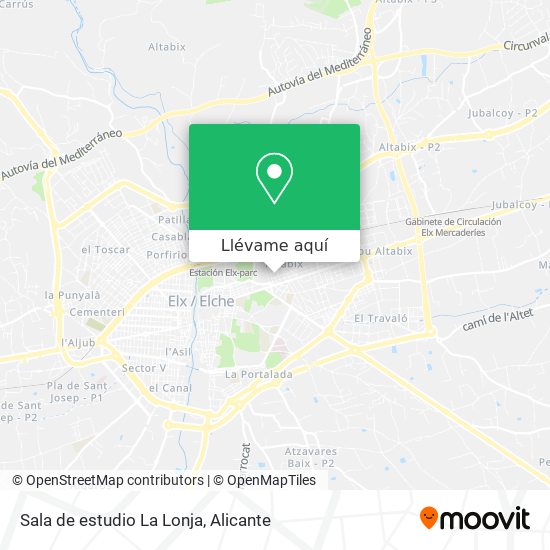 Mapa Sala de estudio La Lonja