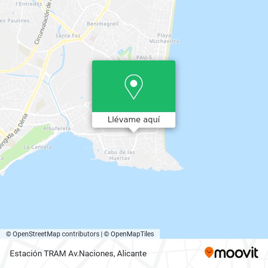 Mapa Estación TRAM Av.Naciones