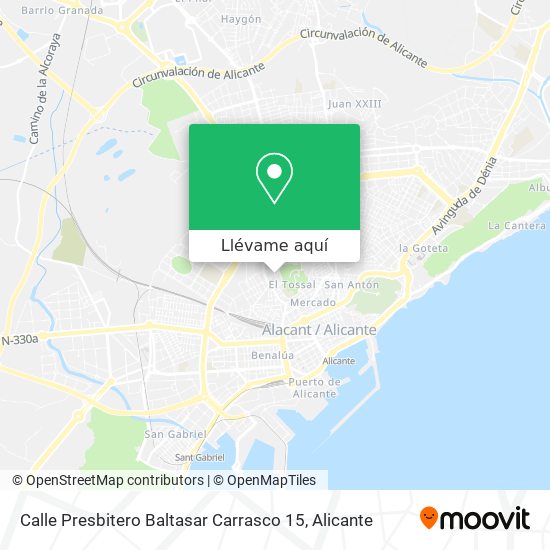 Mapa Calle Presbitero Baltasar Carrasco 15