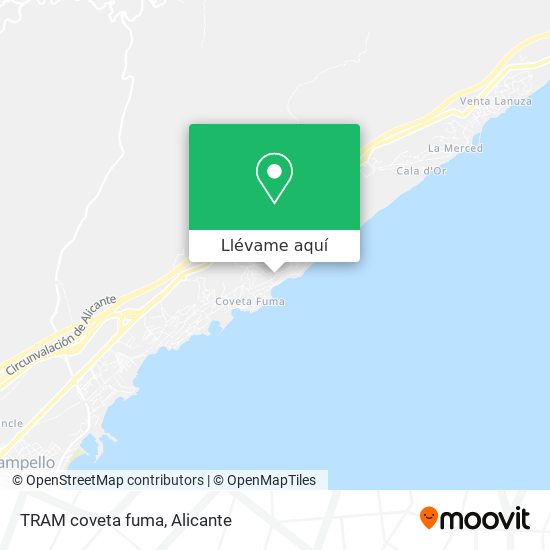 Mapa TRAM coveta fuma