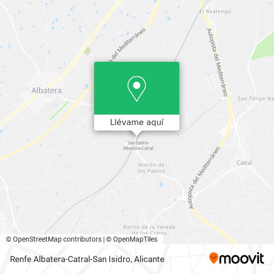 Mapa Renfe Albatera-Catral-San Isidro