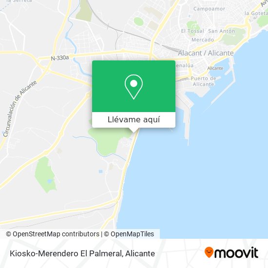 Mapa Kiosko-Merendero El Palmeral