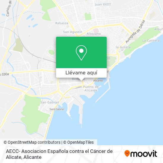 Mapa AECC- Asociacion Española contra el Cáncer de Alicate