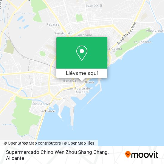 Mapa Supermercado Chino Wen Zhou Shang Chang