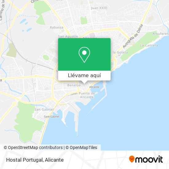 Mapa Hostal Portugal