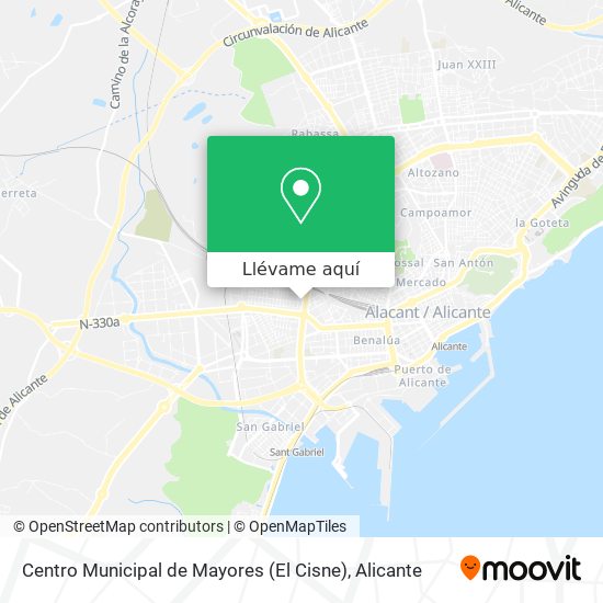 Mapa Centro Municipal de Mayores (El Cisne)