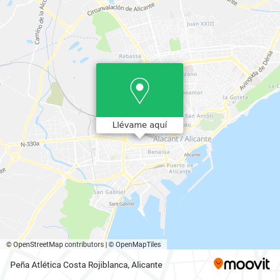 Mapa Peña Atlética Costa Rojiblanca