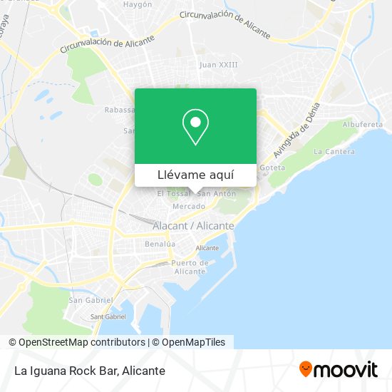 Mapa La Iguana Rock Bar