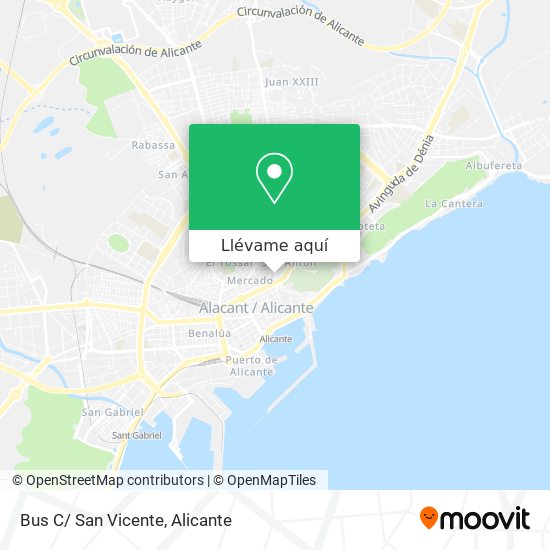 Mapa Bus C/ San Vicente