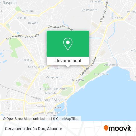 Mapa Cervecería Jesús Dos
