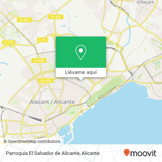Mapa Parroquia El Salvador de Alicante