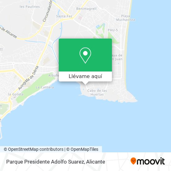Mapa Parque Presidente Adolfo Suarez