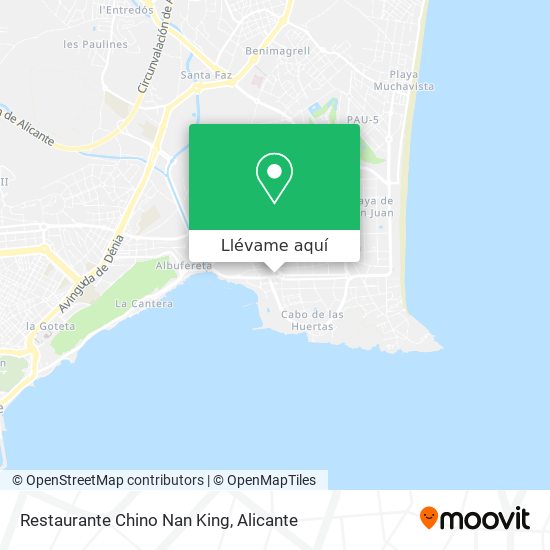 Mapa Restaurante Chino Nan King