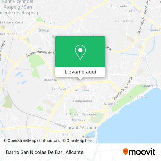 Mapa Barrio San Nicolas De Bari