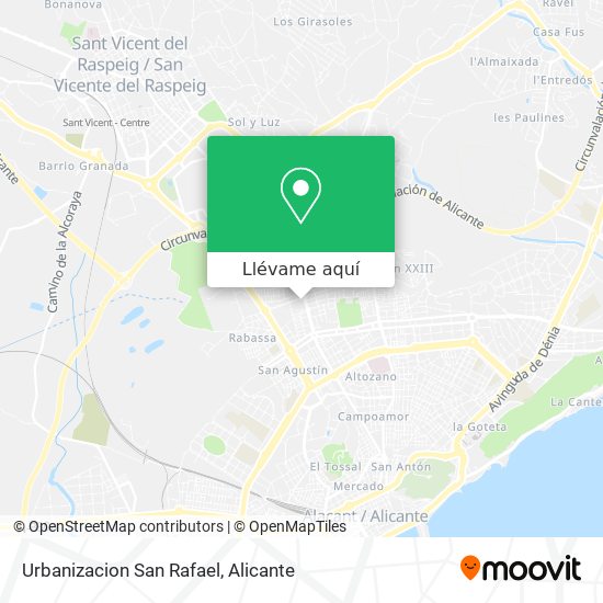 Mapa Urbanizacion San Rafael