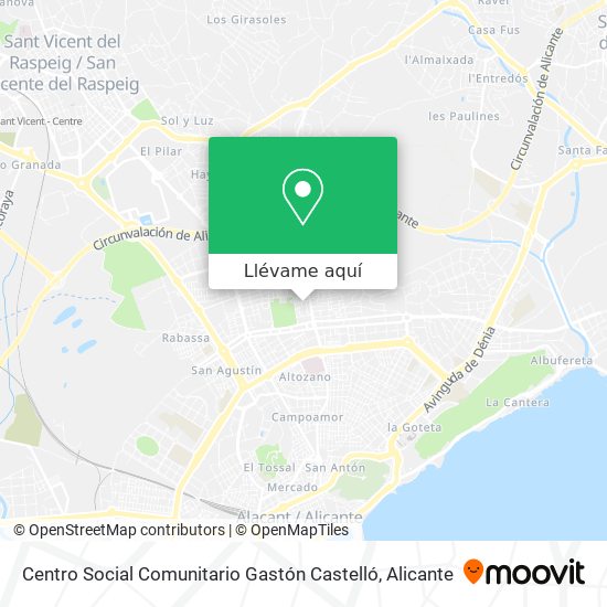 Mapa Centro Social Comunitario Gastón Castelló