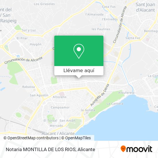 Mapa Notaria MONTILLA DE LOS RIOS